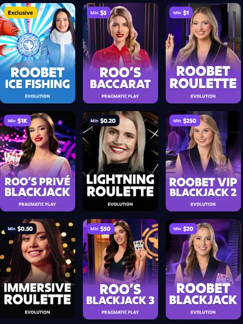 roobet live games